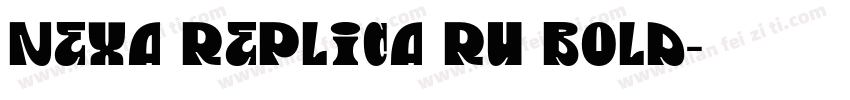 Nexa Replica RU Bold字体转换
